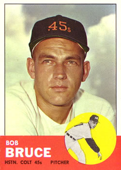 1963 Topps Baseball Cards      024      Bob Bruce